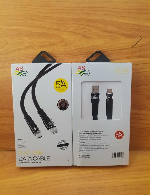 كابل تايب سي 5 امبير ضمان 4S plus 015 Image 1 Preview