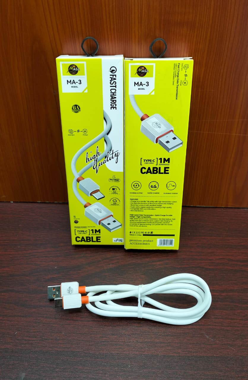 كابل تايب سي 6 امبير ضمان MASA ma3 Preview Image