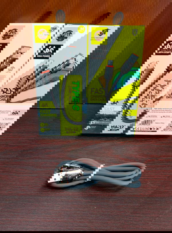 كابل تايب سي 6 امبير طرف معدن ضمان MASA ma12 Image 1 Preview