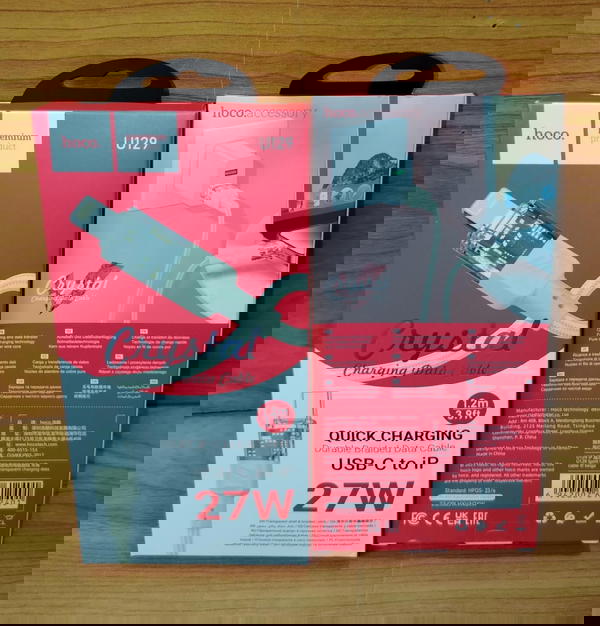 كابل تايب سي ايفون شيلد 27 وات ضمان Hoco u129 Image 1 Preview