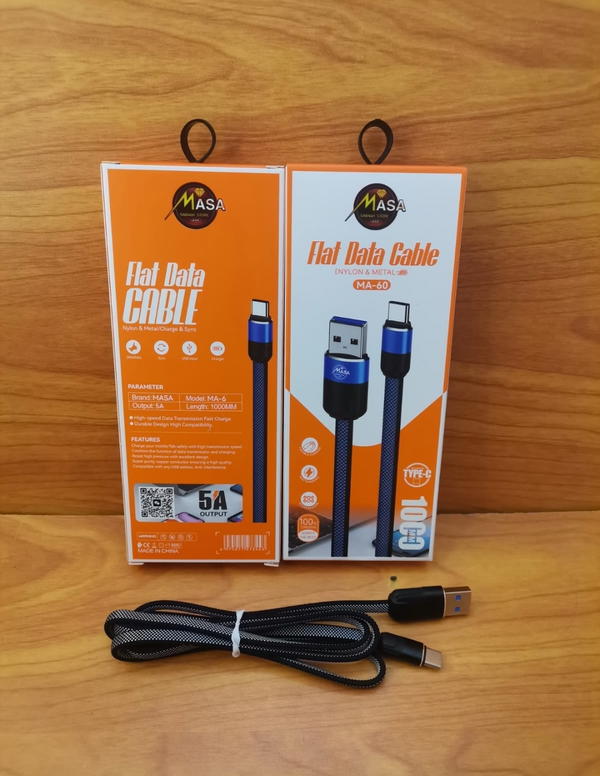 كابل تايب سي مجلفن 5 امبير ضمان MASA ma60 Image 1 Preview
