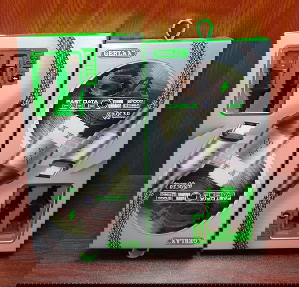 كابل تايب سي مجلفن 6 امبير ضمان Gerlax L33 Image 1 Preview