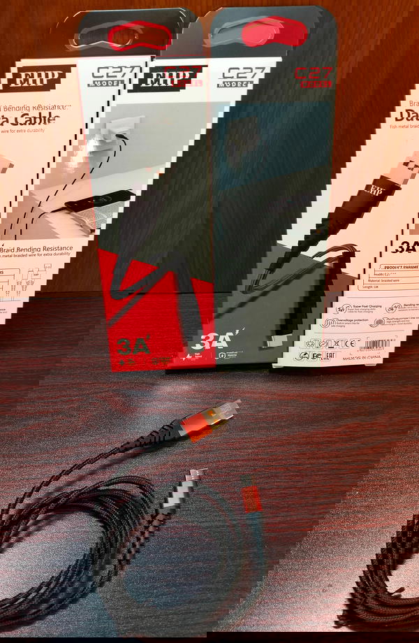 كابل تايب سي شيلد 3 امبير ضمان EHP c27 Image 1 Preview