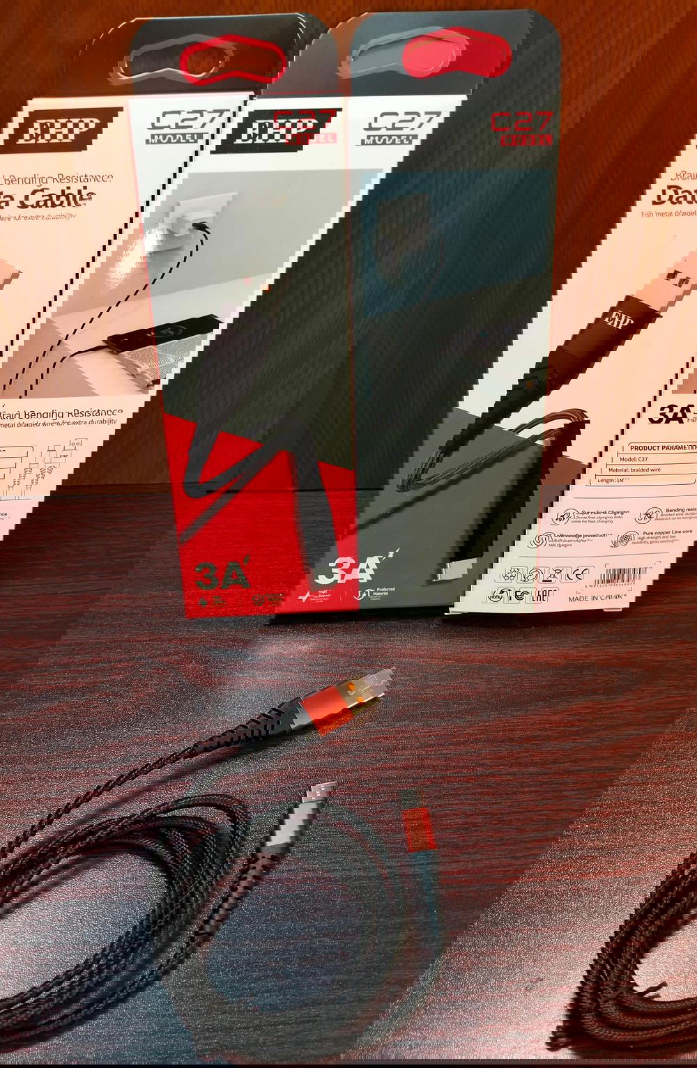 كابل تايب سي شيلد 3 امبير ضمان EHP c27 Preview Image