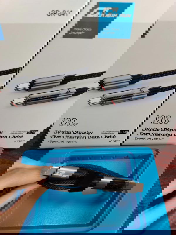 كابل تايب سي طرفين 120 وات عداد GR-041 Image 2 Preview