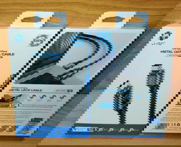 كابل تايب سي طرفين 60 وات شيلد عداد ضمان LITO ld15cc Image 1 Preview