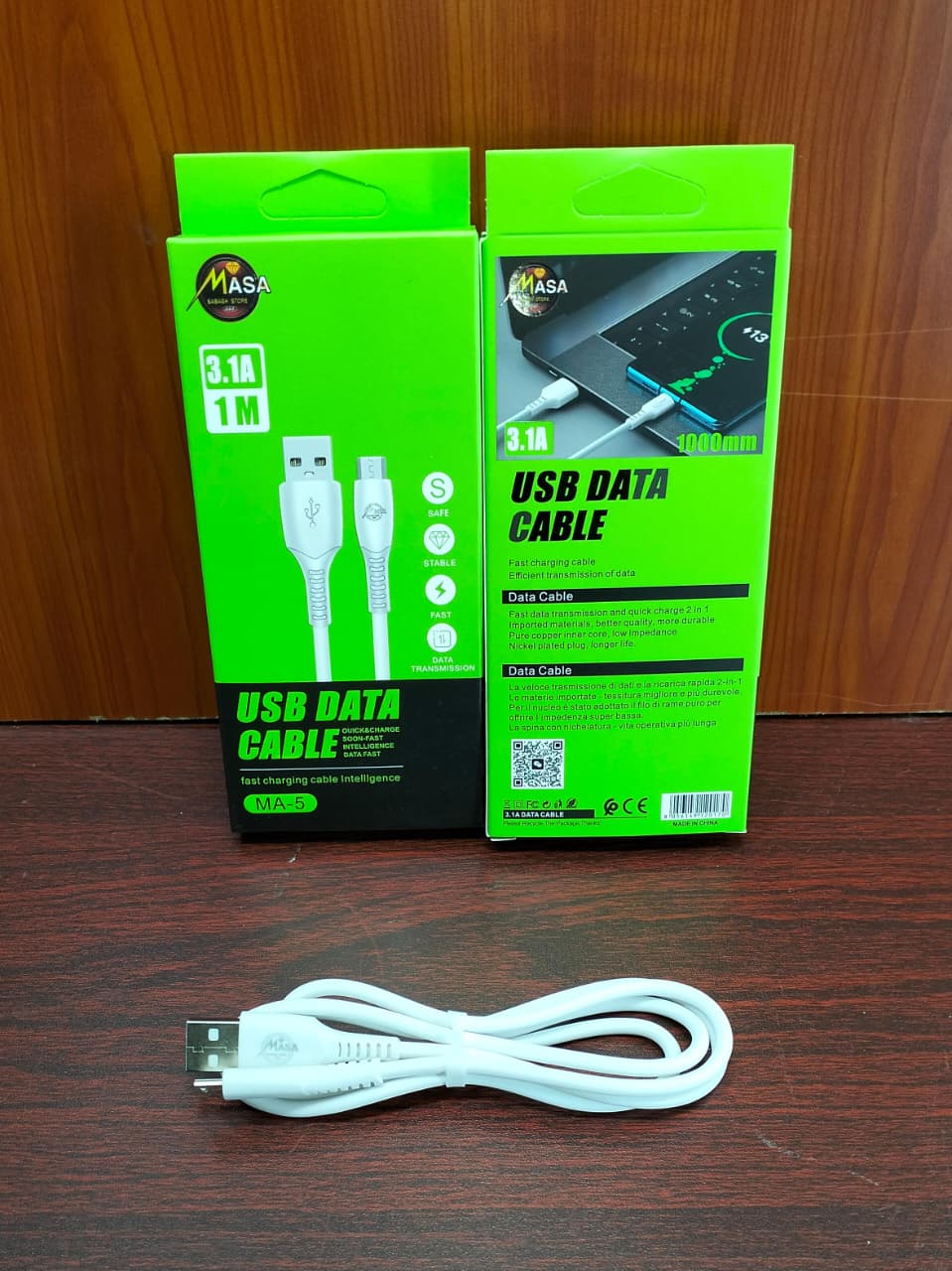 كابل ميكرو 3.1 امبير داتا ضمان MASA ma5 Preview Image