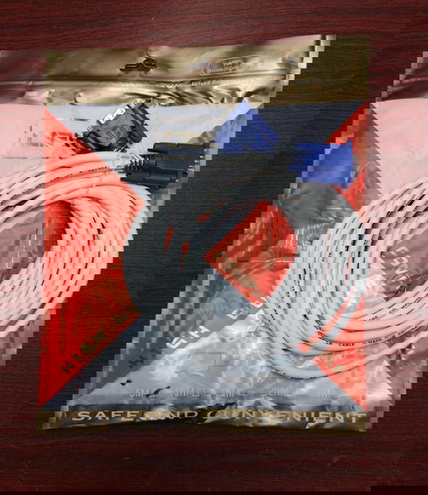 كابل شاشه 5 متر ابيض محمل Image 1 Preview