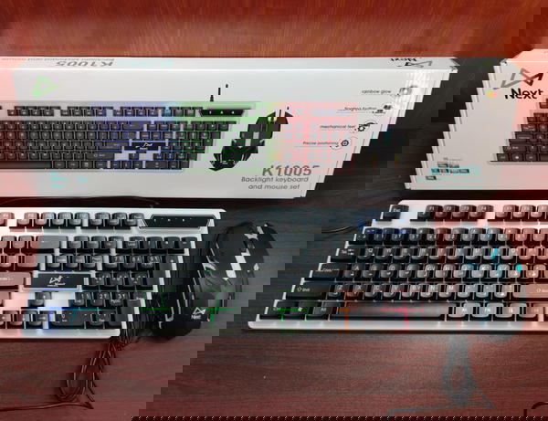 كيبورد + ماوس مضئ NEXT K1005 usb Image 2 Preview