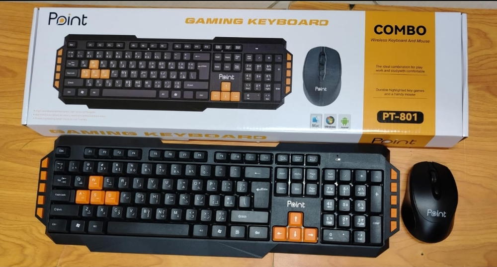 كيبورد + ماوس وايرليس Point PT-801 Preview Image