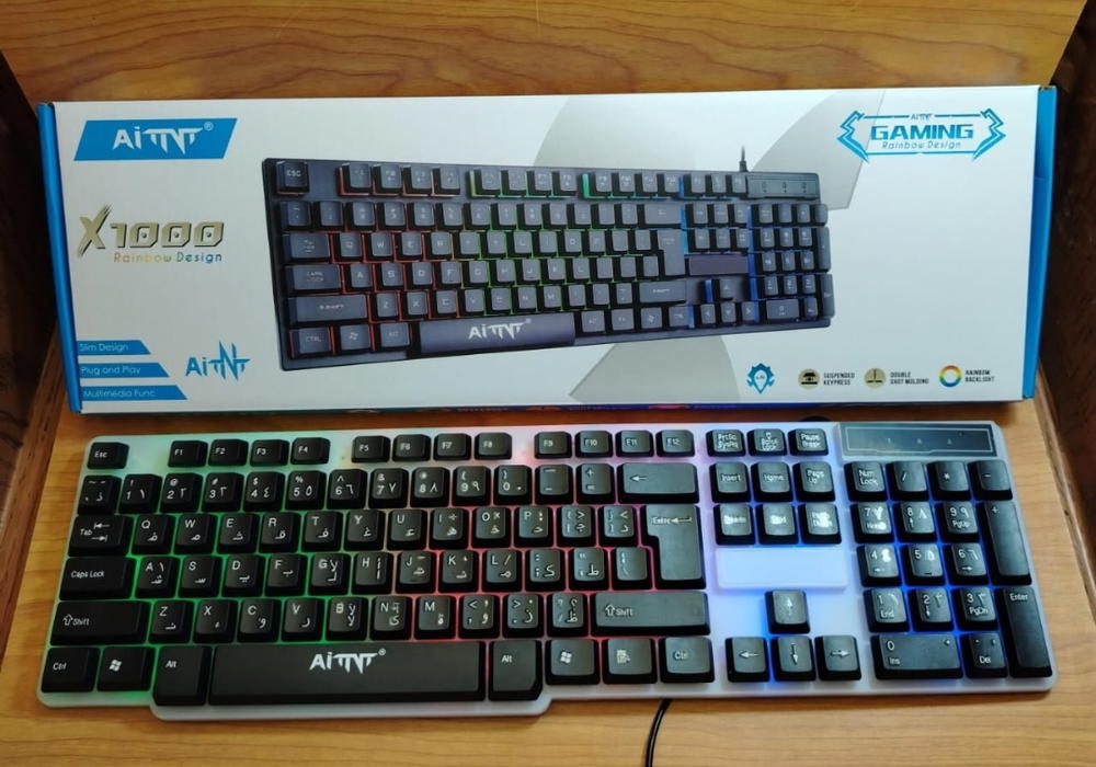 كيبورد جيمينج مضئ AiTNT x1000 usb Preview Image
