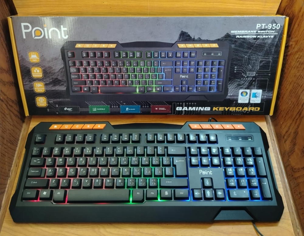 كيبورد جيمينج مضئ Point usb PT-950 Preview Image