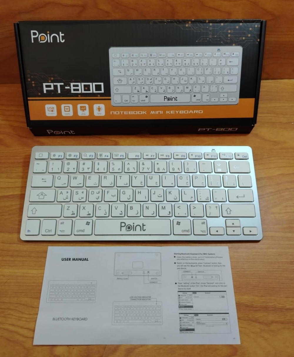 كيبورد ميني بلوتوث Point PT-800  Preview Image