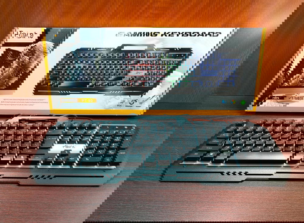 كيبورد جيمينج مضئ معدن Point PT-80 usb Preview Image