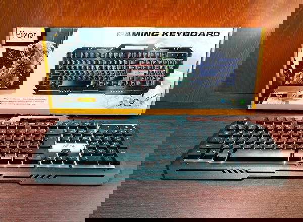 كيبورد جيمينج مضئ معدن Point PT-80 usb Image 1 Preview