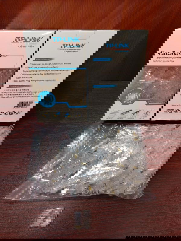 كيس 100 قطعة TP-Link RJ CAT-5e Image 1 Preview