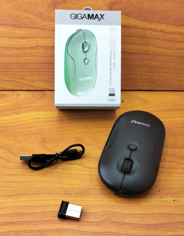 ماوس (بلوتوث+وايرليس) شحن GIGAMAX  Image 7 Preview