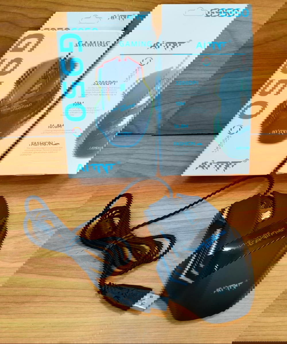 ماوس جيمنج معدن مضئ ضمان AiTNT g950 Preview Image