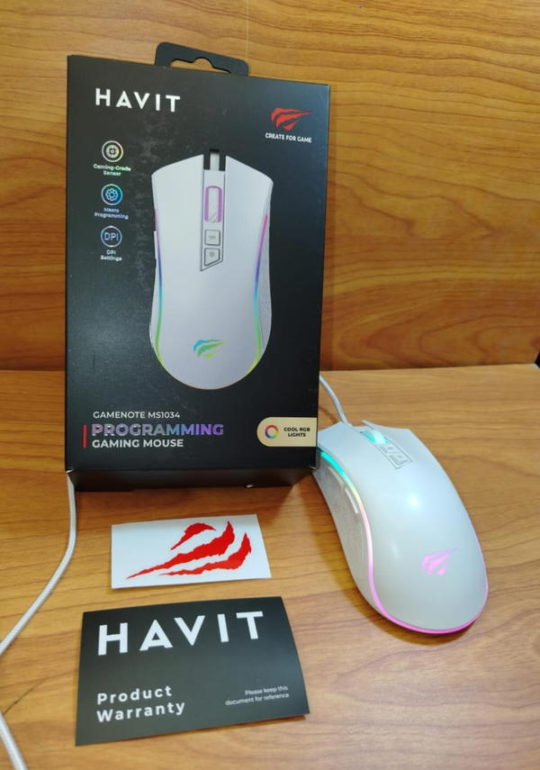 ماوس جيمينج مضئ 7 كليك ضمان HAVIT ms1034 Image 1 Preview