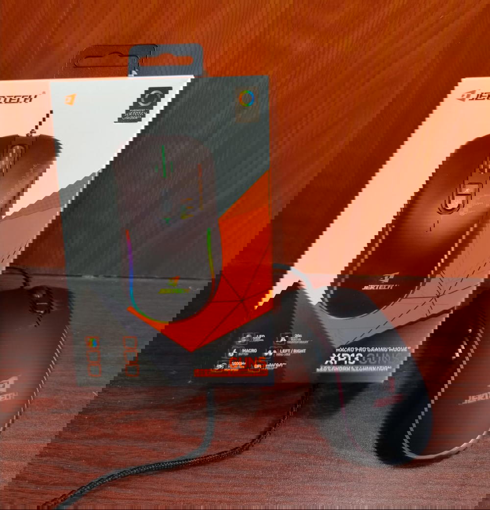 ماوس معدن جيمينج مضئ ضمان JerTech usb Preview Image