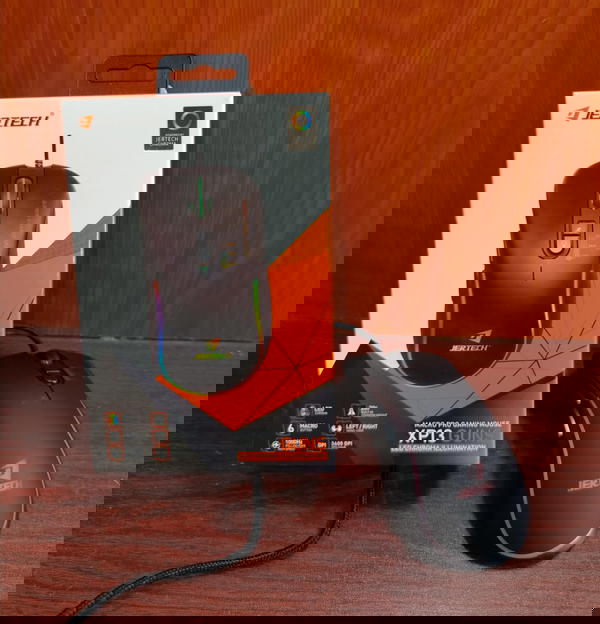 ماوس معدن جيمينج مضئ ضمان JerTech usb Image 1 Preview