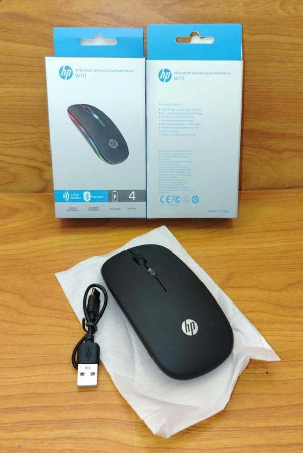ماوس وايرليس شحن مضئ ضمان HP w10 Image 1 Preview
