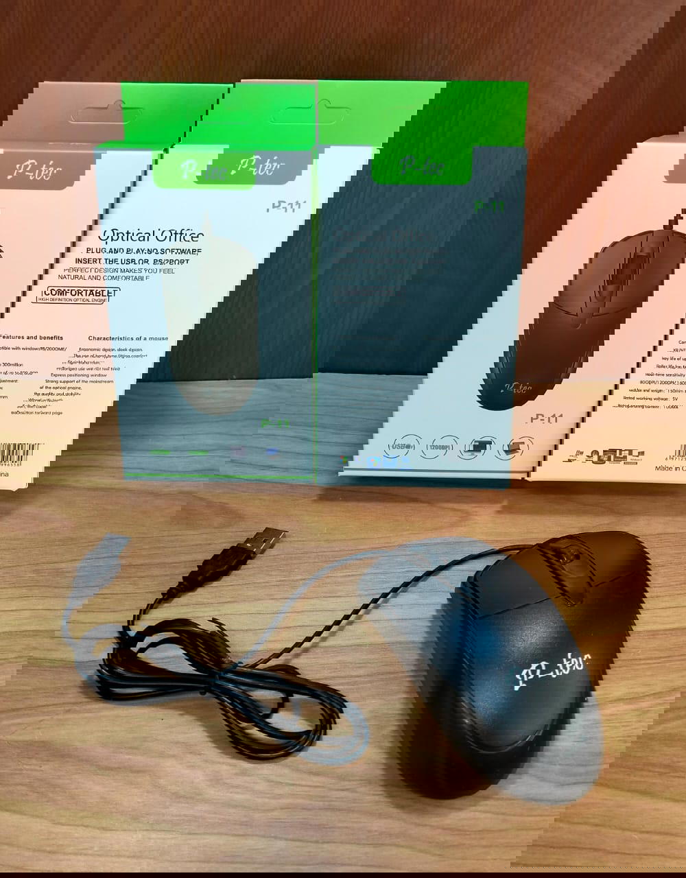 ماوس P-tec P-11 Usb Preview Image