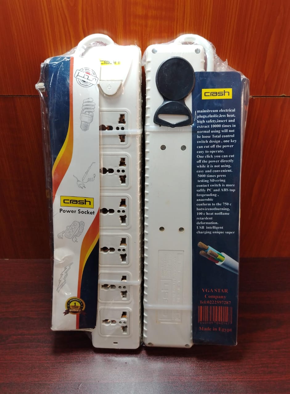 مشترك كهرباء M600 احمال (5 عين+2USB) Crash Preview Image