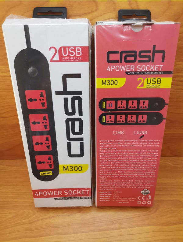مشترك كهرباء m300 احمال 2usb + 3 عين Crash  Image 1 Preview