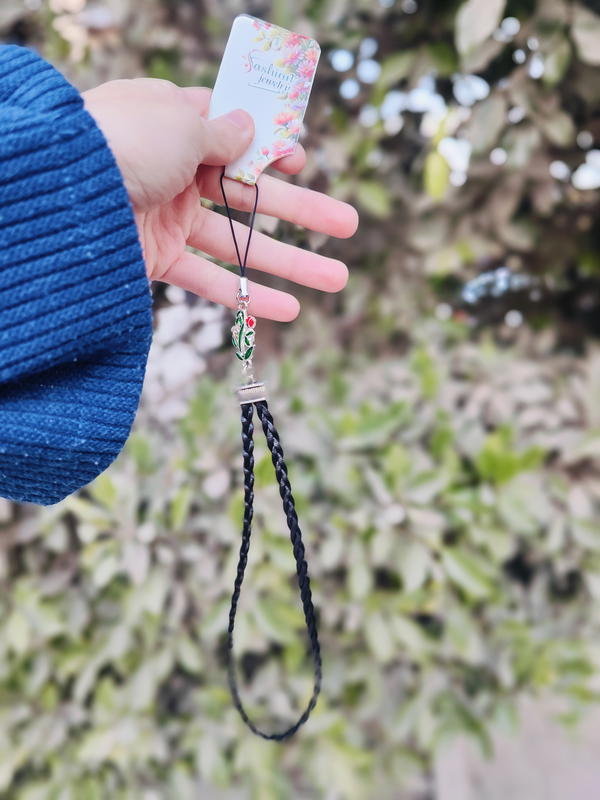 ميدالية موبايل مـضـفـرة طرف معدن الوان ✨ Image 2 Preview