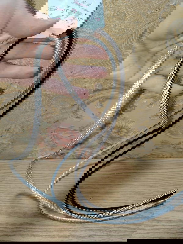 ميدالية نـص ستراس (كـروس) طويلة 🍁 Image 5 Preview