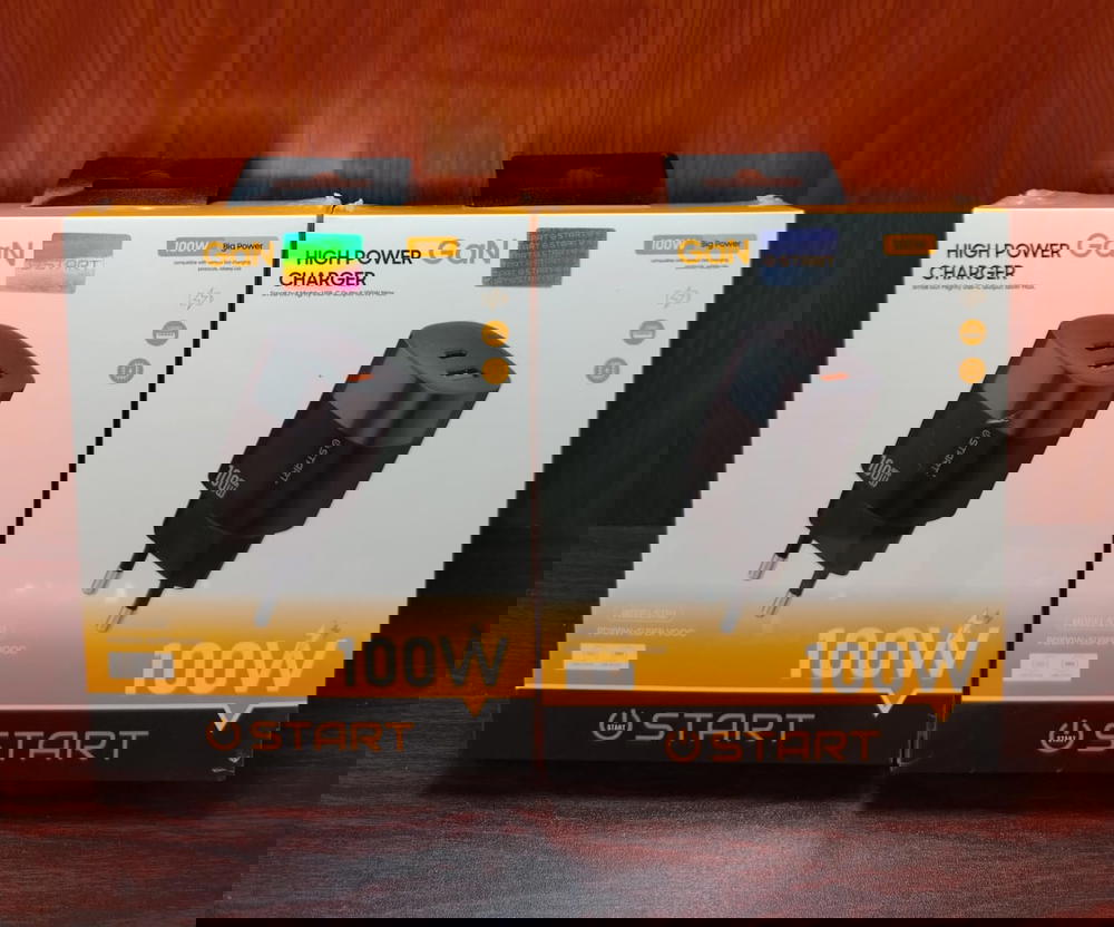 رأس شاحن 100 وات 2 مخرج Gan PD ضمان Start st02 Preview Image