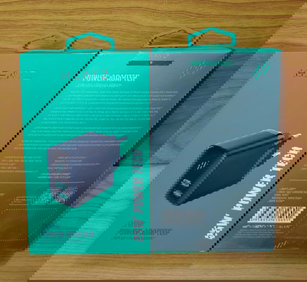رأس شاحن 2 مخرج 25 وات PD ضمان Heatz za69e Preview Image