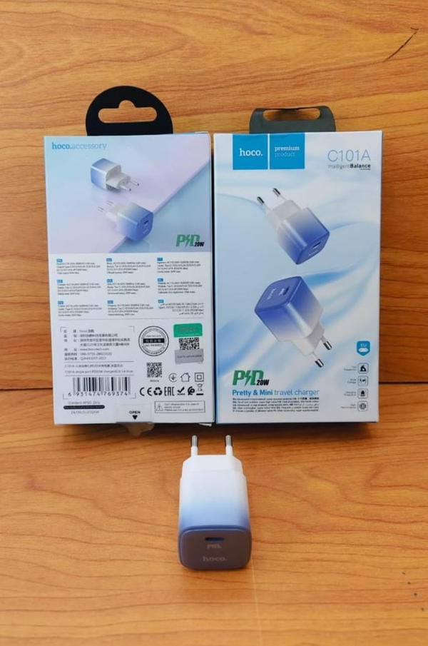 رأس شاحن 20 وات ضمان hoco C101A PD Image 1 Preview