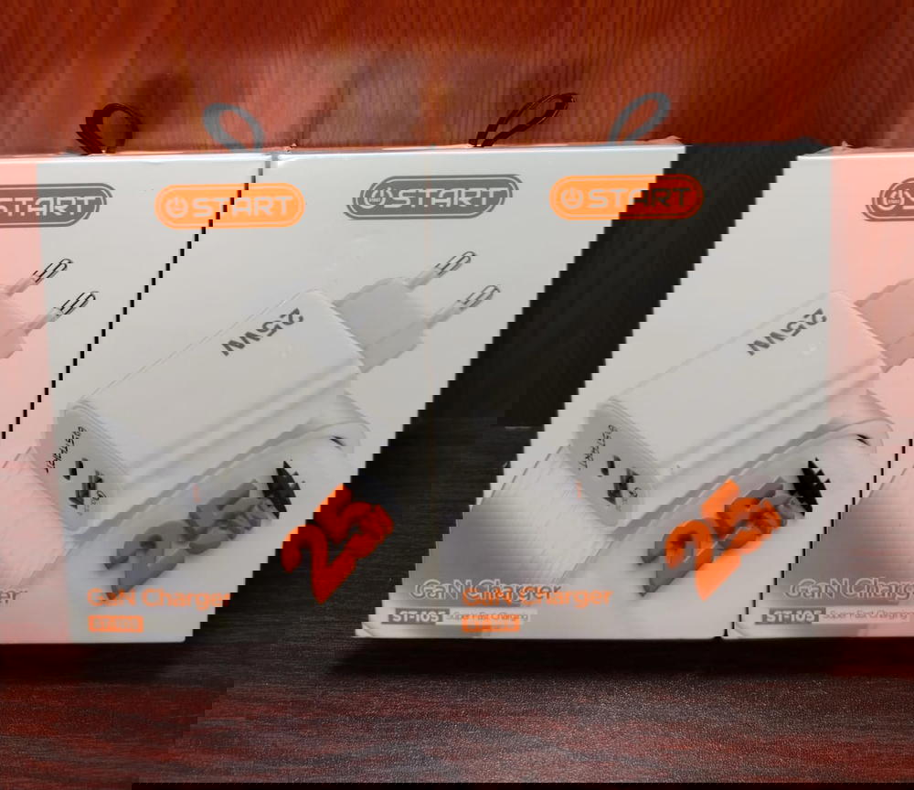 رأس شاحن 25 وات 2 مخرج Gan PD ضمان Start st105 Preview Image