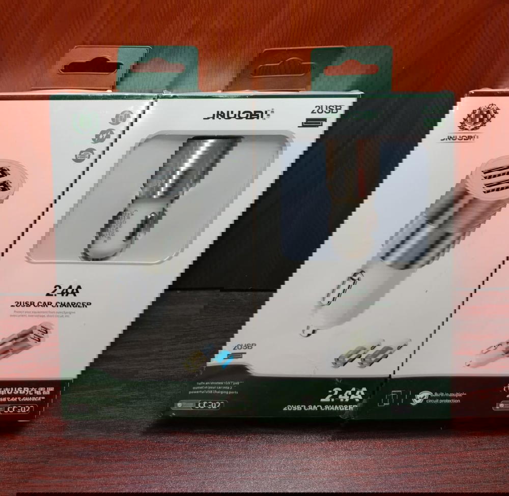 رأس شاحن سياره 2 مخرج 2.4A معدن ضمان JNUOBI cc-02 Preview Image