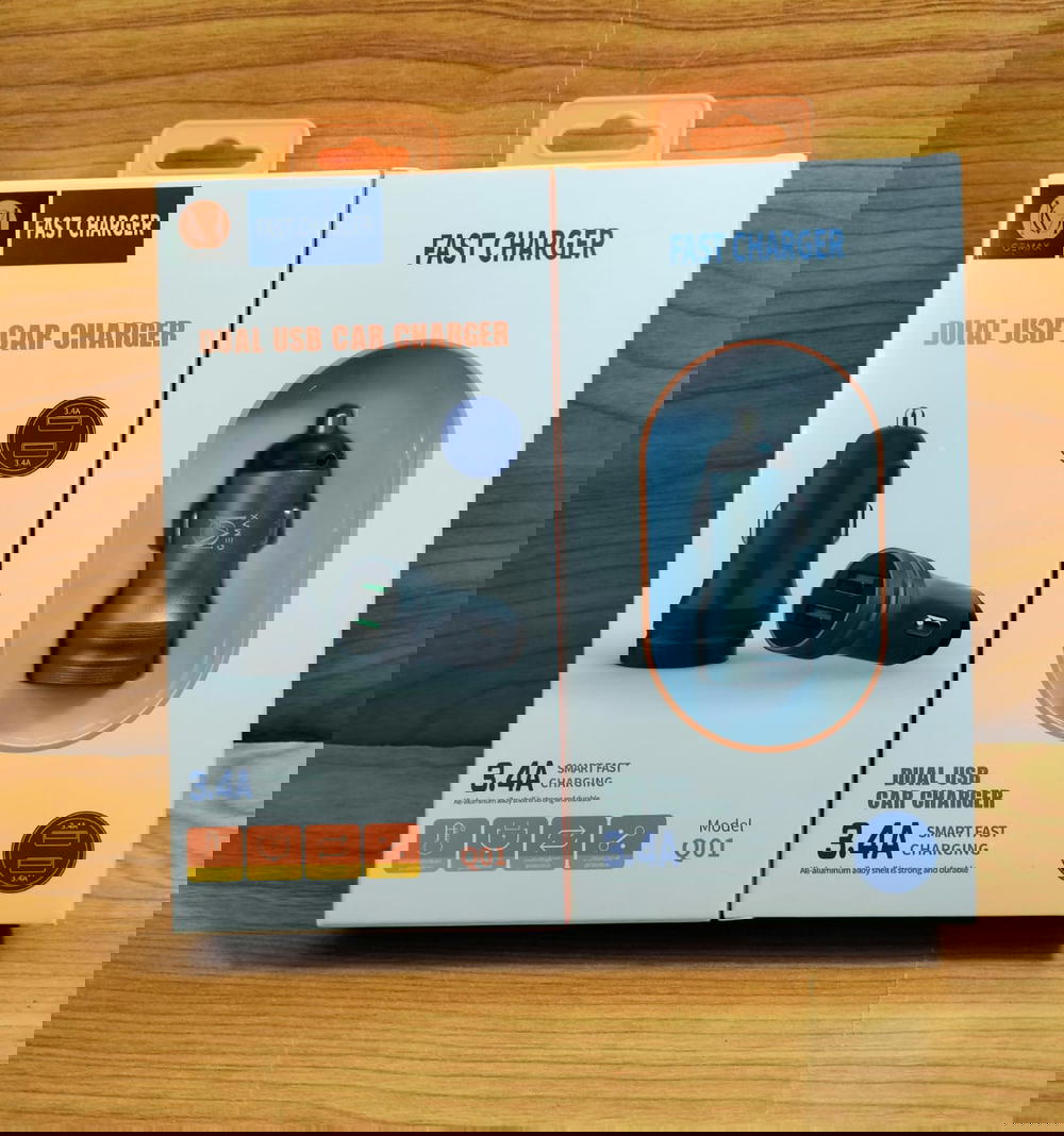 رأس شاحن سيارة 2 مخرج 3.4 امبير ضمان GEMAX Q01 Preview Image