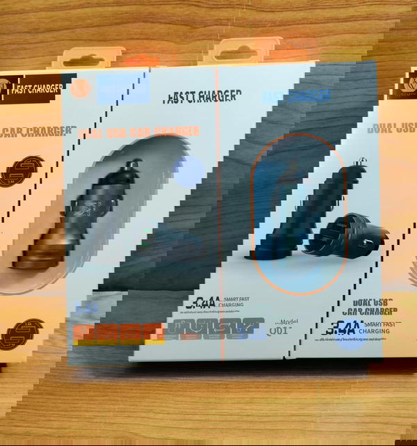 رأس شاحن سيارة 2 مخرج 3.4 امبير ضمان GEMAX Q01 Image 1 Preview