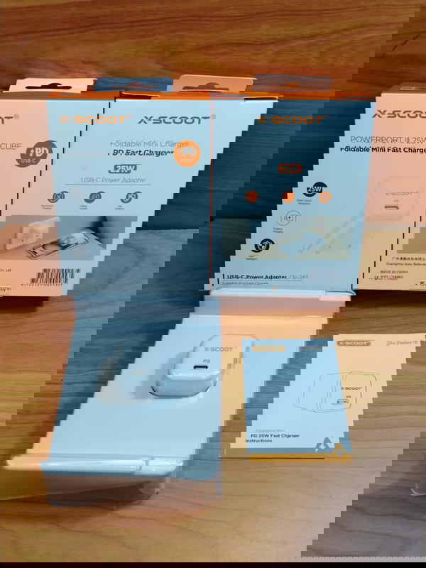 رأس شاحن تايب سي 25 وات PD ضمان X-Scoot  Image 1 Preview