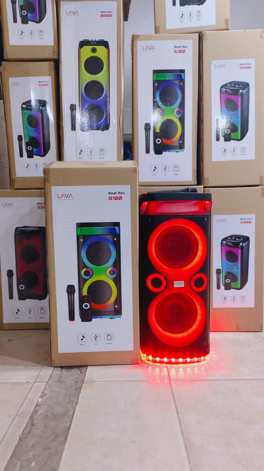صب فردي 8 بوصة دبل كهرباء وشحن مضئ Lava st8100 Preview Image