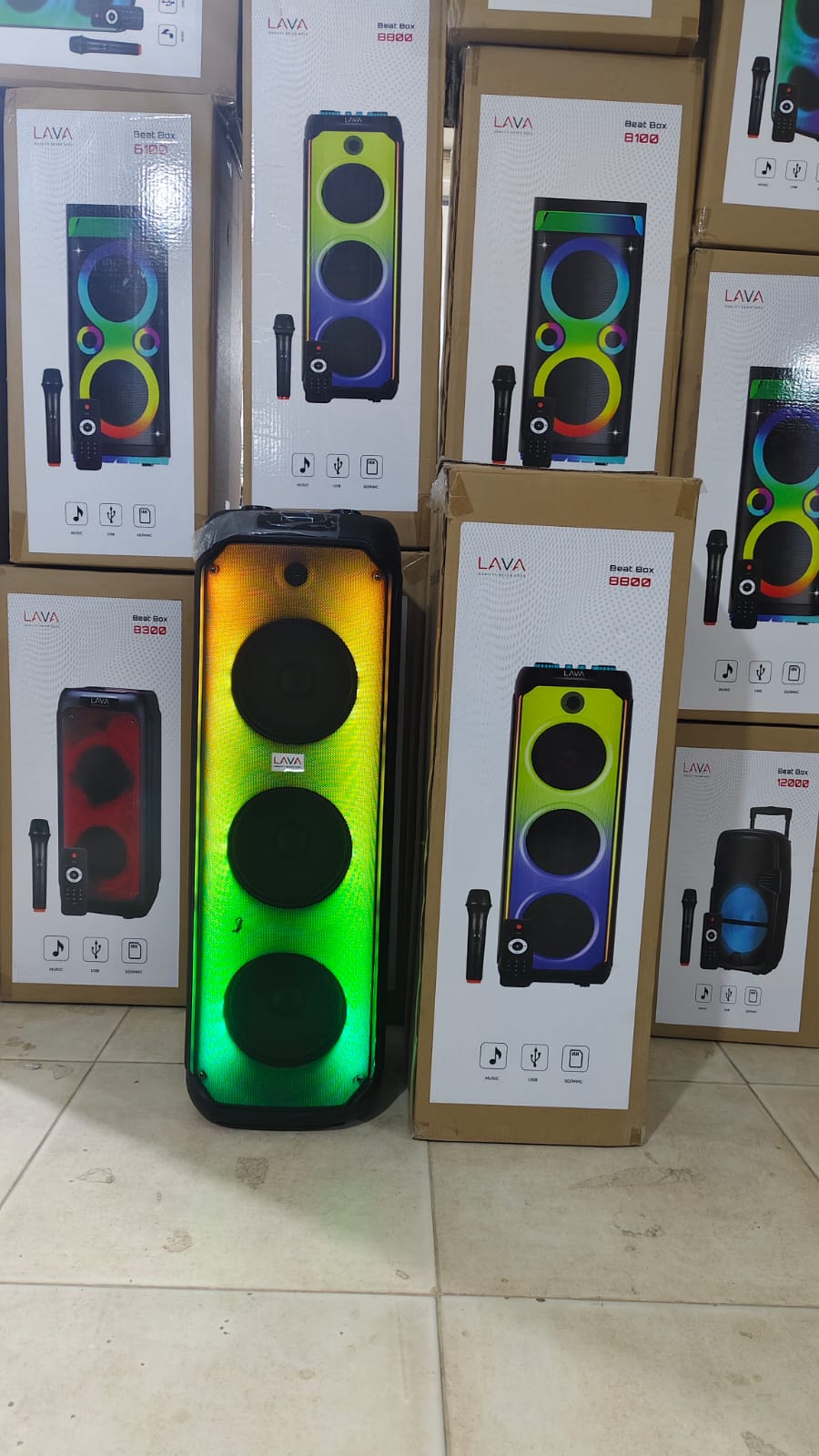 صب فردي 8 بوصة تريبل كهرباء وشحن مضئ Lava st8800 Preview Image