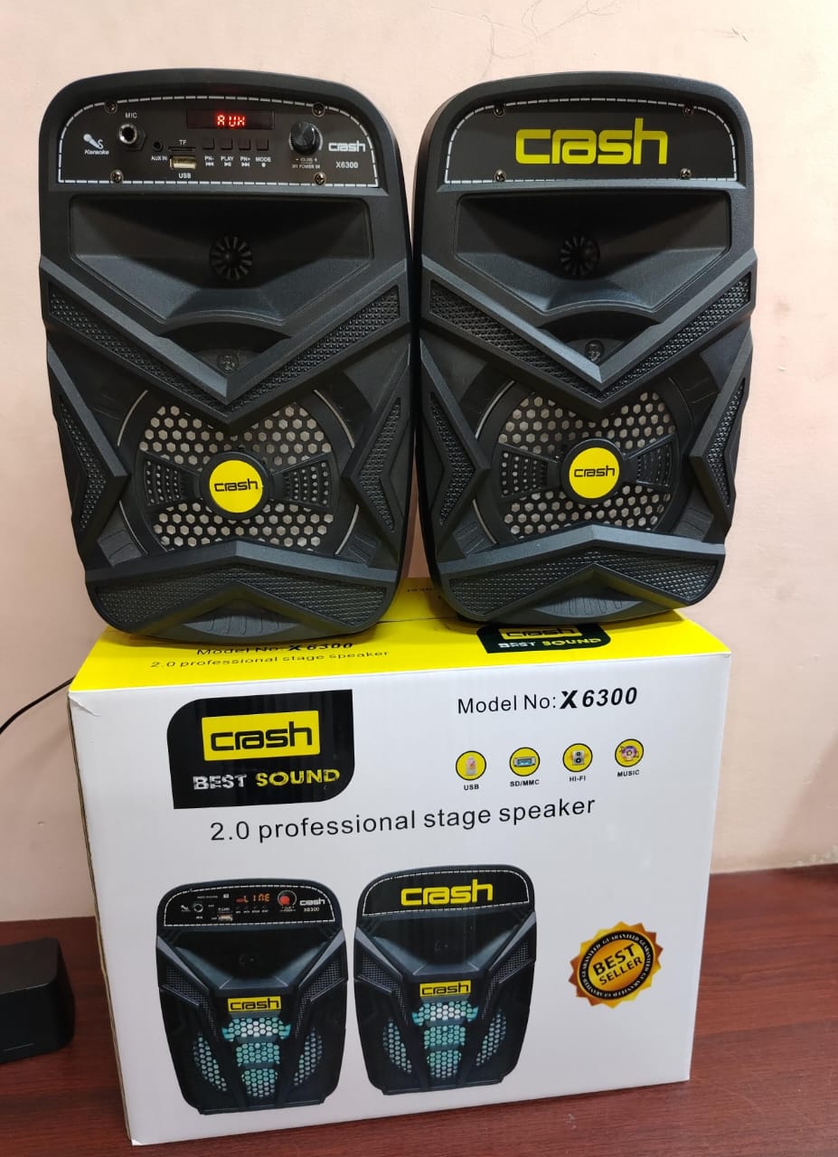 صب زوجي كهرباء 6 بوصة بلوتوث وراديو ضمان Crash x6200 Preview Image