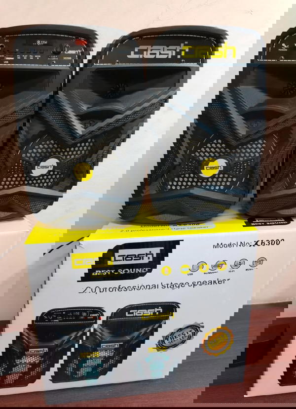 صب زوجي كهرباء 6 بوصة بلوتوث وراديو ضمان Crash x6200 Image 1 Preview