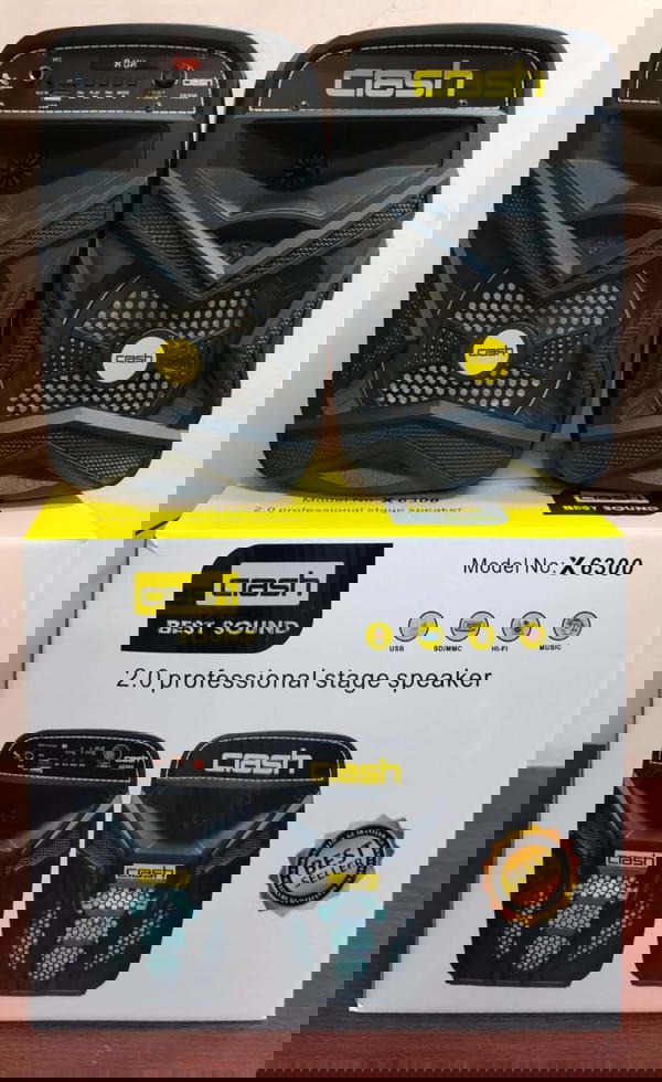 صب زوجي كهرباء 6 بوصة بلوتوث وراديو ضمان Crash x6200 Image 2 Preview