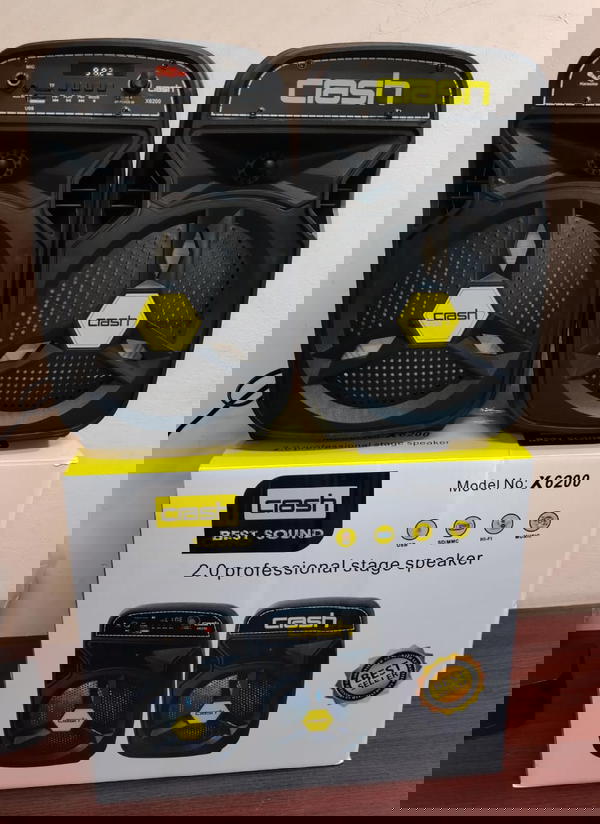 صب زوجي كهرباء 6 بوصة بلوتوث وراديو ضمان Crash x6200 Image 3 Preview