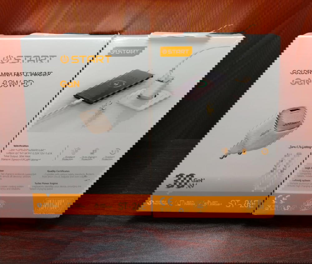 شاحن آيفون 30 وات Gan PD ضمان Start st26e Preview Image