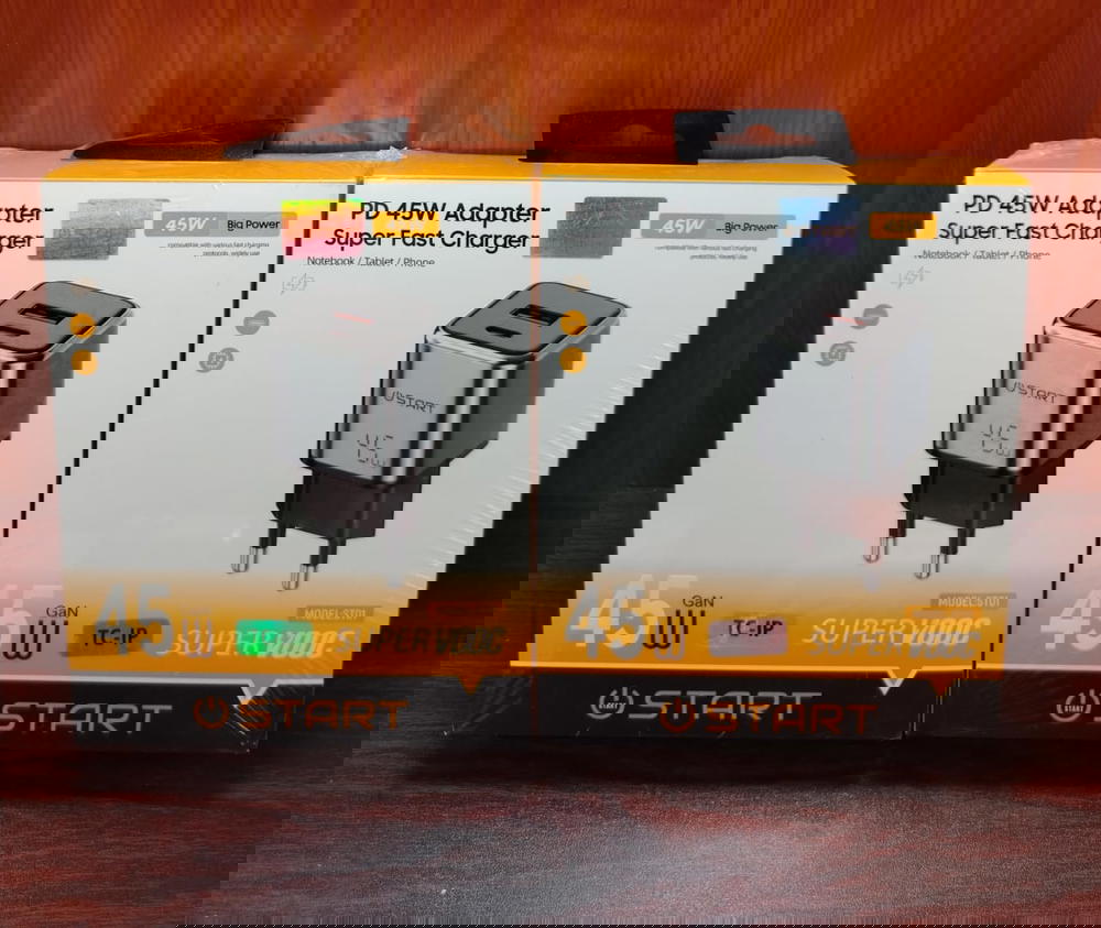 شاحن آيفون 45 وات 2 مخرج PD ضمان Start st01 Preview Image
