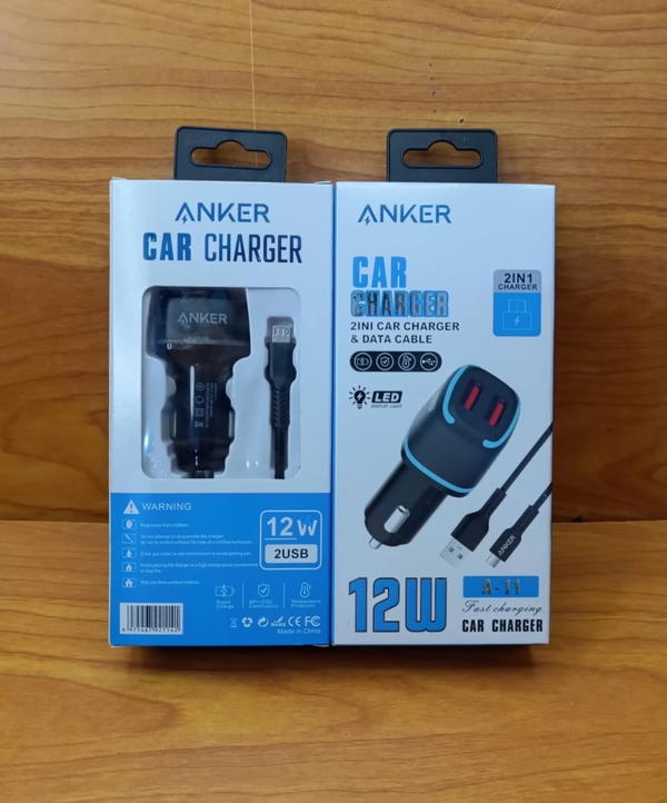شاحن سياره ميكرو 2 مخرج Anker A-11 Image 1 Preview