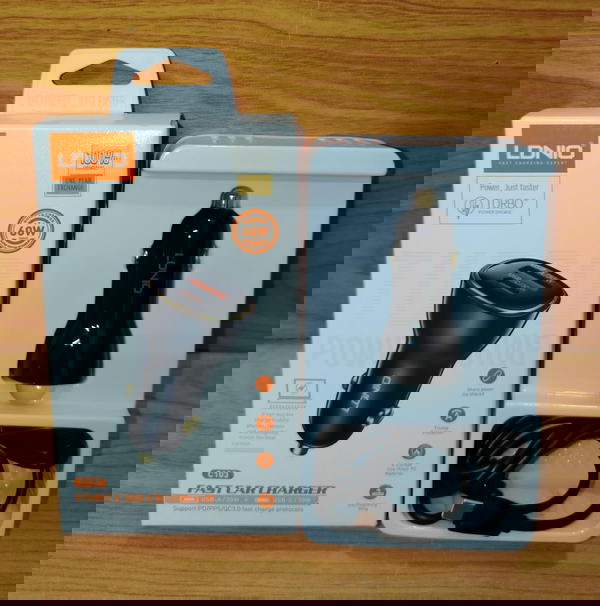 شاحن سياره تايب سي 2 مخرج 60 وات ضمان LDNiO c103 Image 1 Preview