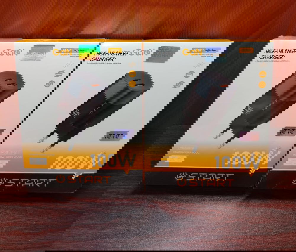 شاحن تايب سي 100 وات 2 مخرج Gan PD ضمان Start st02 Preview Image